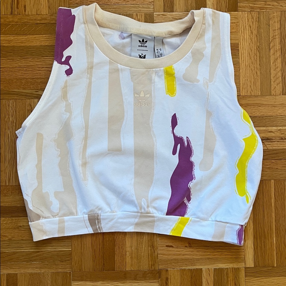 ADIDAS Originals x Thebe Magugu Crop Top & Leggings Athleisure / Training Set - Picture 2 of 12